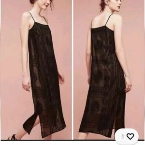 Anthropologie Floreat Luna Flapper 20s Dress Small Lace